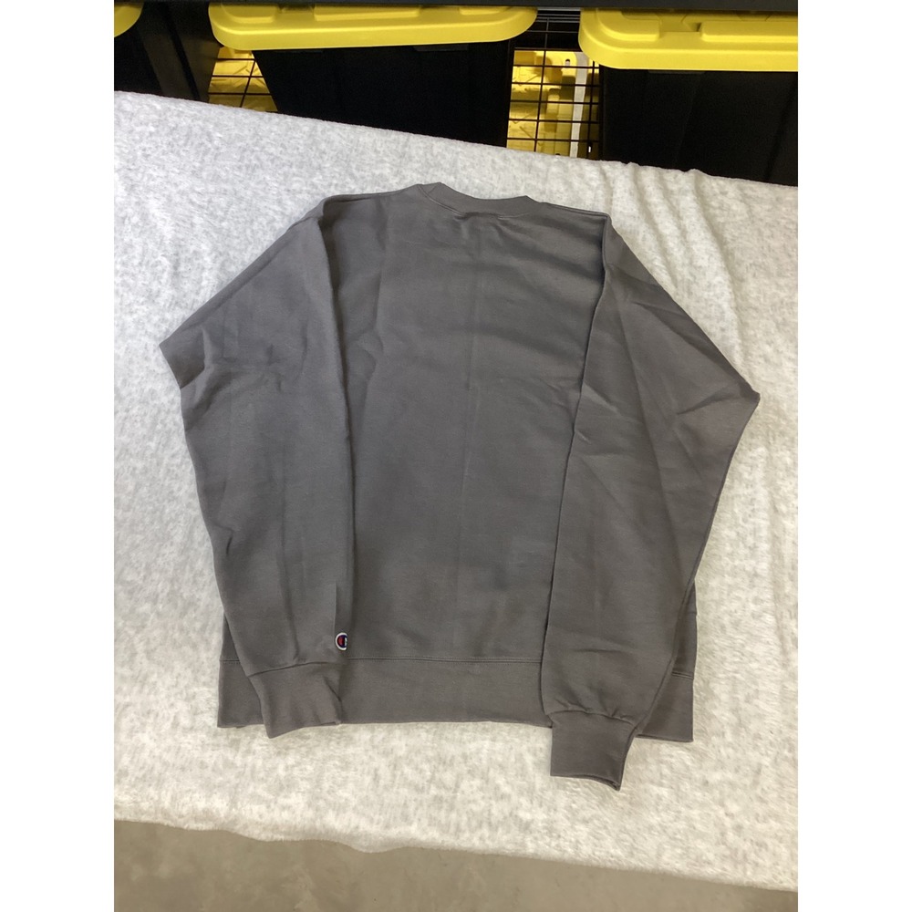 Champion Iowa Hawkeyes Crewneck Sweatshirt Grey Gold NCAA CBMFD2KSAM Mens Medium - Picture 4 of 6